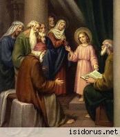 Jezus naucza w świątyni Jezus naucza w świątyni